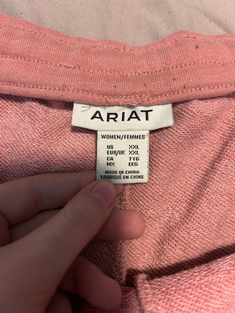 Ariat Dusty Rose Terry Shorts Size XXL Loungewear Western Cozy - Picture 4 of 9